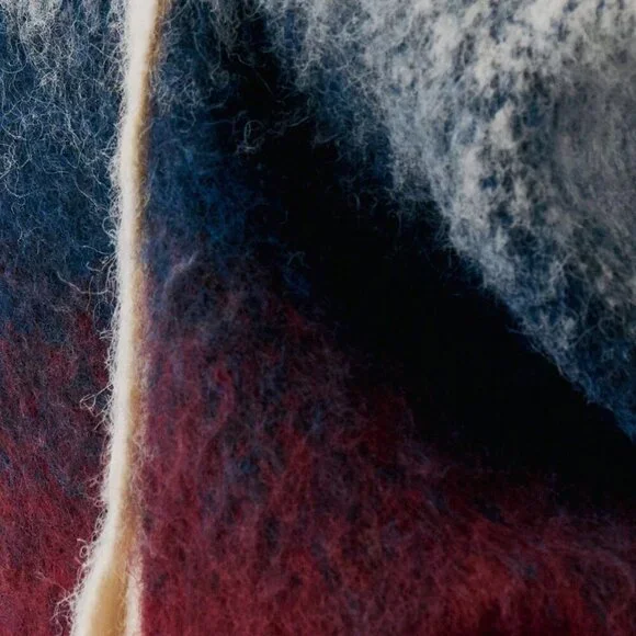 Multicolor Casual Women's Gradient Knit Oversized Cardigan - Picture 6 of 6